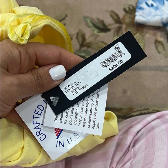 Adam Yellow Halter Midi Dress - Picture 7 of 8